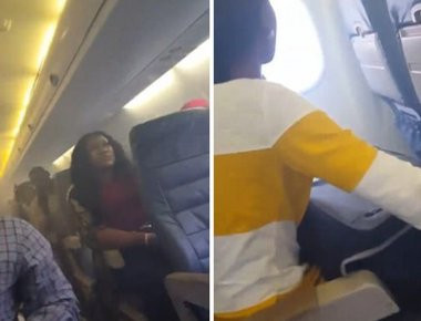 Φωτιά σε κινητήρα αεροσκάφους στην Αφρική - Οι επιβάτες άρχισαν να προσεύχονται! (φωτό, βίντεο)